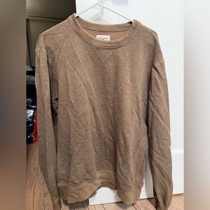 Buck Mason Heathered Tan Crewneck